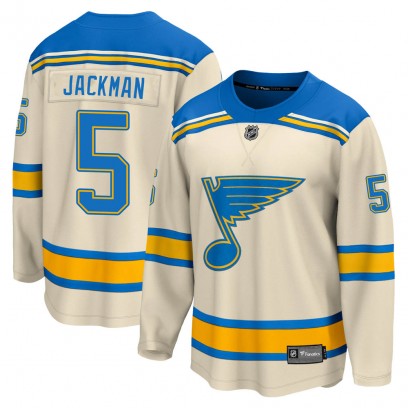 Men's Breakaway St. Louis Blues Barret Jackman Fanatics Branded 2022 Winter Classic Jersey - Cream