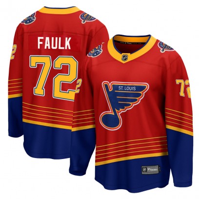 Men's Breakaway St. Louis Blues Justin Faulk Fanatics Branded 2020/21 Special Edition Jersey - Red