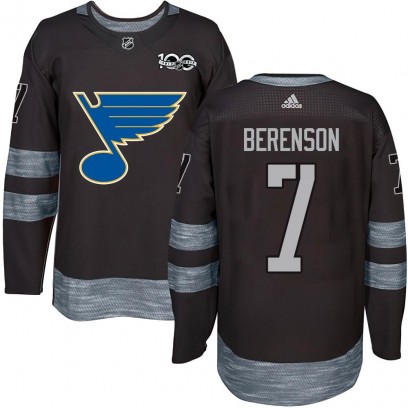 Men's Authentic St. Louis Blues Red Berenson 1917-2017 100th Anniversary Jersey - Black