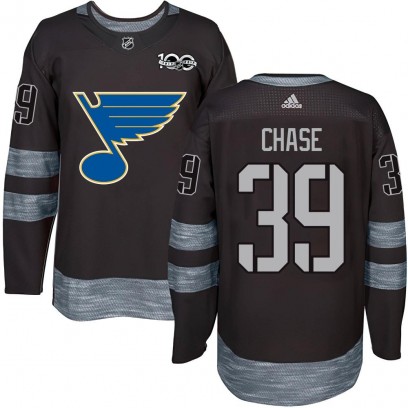 Men's Authentic St. Louis Blues Kelly Chase 1917-2017 100th Anniversary Jersey - Black