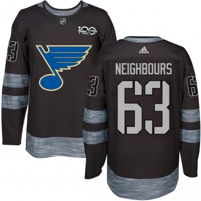 Men's Authentic St. Louis Blues Jake Neighbours 1917-2017 100th Anniversary Jersey - Black