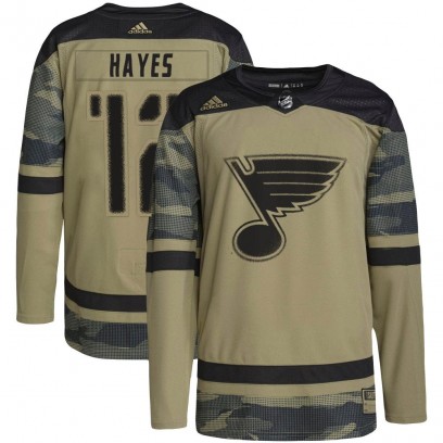 Men's Authentic St. Louis Blues Kevin Hayes Adidas Military Appreciation Practice Jersey - Camo