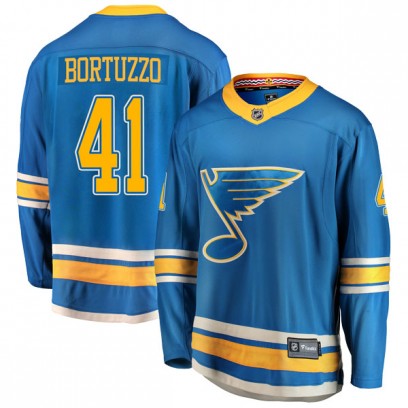 Men's Breakaway St. Louis Blues Robert Bortuzzo Fanatics Branded Alternate Jersey - Blue