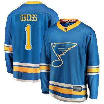 Men's Breakaway St. Louis Blues Thomas Greiss Fanatics Branded Alternate Jersey - Blue