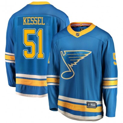Men's Breakaway St. Louis Blues Matthew Kessel Fanatics Branded Alternate Jersey - Blue