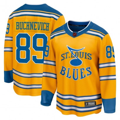 Men's Breakaway St. Louis Blues Pavel Buchnevich Fanatics Branded Special Edition 2.0 Jersey - Yellow