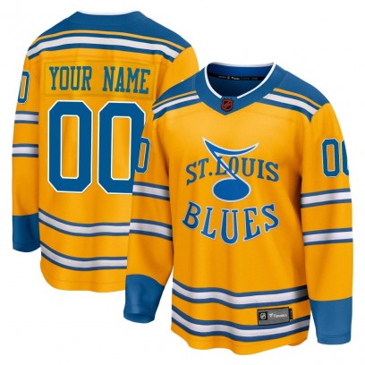 Men's Breakaway St. Louis Blues Custom Fanatics Branded Custom Special Edition 2.0 Jersey - Yellow