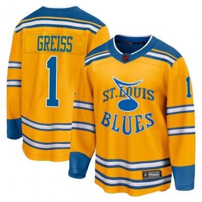 Men's Breakaway St. Louis Blues Thomas Greiss Fanatics Branded Special Edition 2.0 Jersey - Yellow