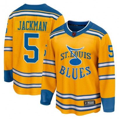 Men's Breakaway St. Louis Blues Barret Jackman Fanatics Branded Special Edition 2.0 Jersey - Yellow
