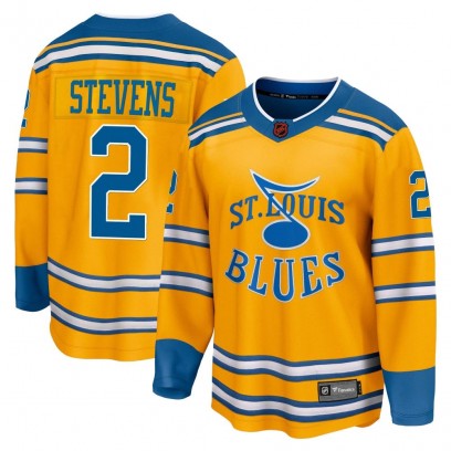 Men's Breakaway St. Louis Blues Scott Stevens Fanatics Branded Special Edition 2.0 Jersey - Yellow