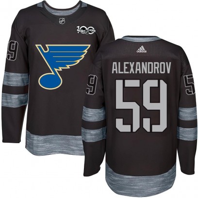 Youth Authentic St. Louis Blues Nikita Alexandrov 1917-2017 100th Anniversary Jersey - Black