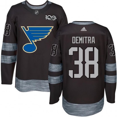 Youth Authentic St. Louis Blues Pavol Demitra 1917-2017 100th Anniversary Jersey - Black