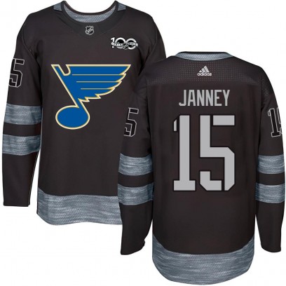 Youth Authentic St. Louis Blues Craig Janney 1917-2017 100th Anniversary Jersey - Black