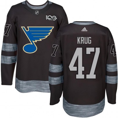 Youth Authentic St. Louis Blues Torey Krug 1917-2017 100th Anniversary Jersey - Black