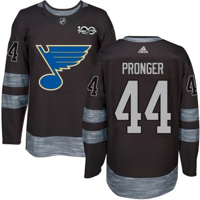 Youth Authentic St. Louis Blues Chris Pronger 1917-2017 100th Anniversary Jersey - Black