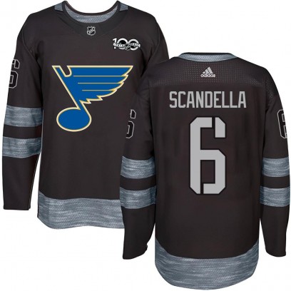 Youth Authentic St. Louis Blues Marco Scandella 1917-2017 100th Anniversary Jersey - Black