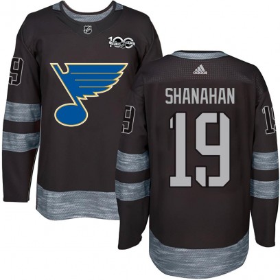 Youth Authentic St. Louis Blues Brendan Shanahan 1917-2017 100th Anniversary Jersey - Black