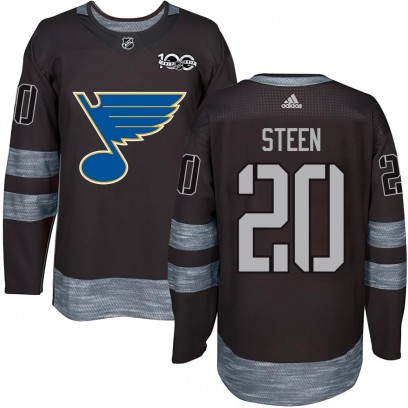 Youth Authentic St. Louis Blues Alexander Steen 1917-2017 100th Anniversary Jersey - Black