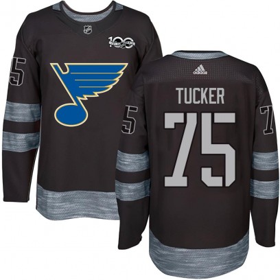 Youth Authentic St. Louis Blues Tyler Tucker 1917-2017 100th Anniversary Jersey - Black