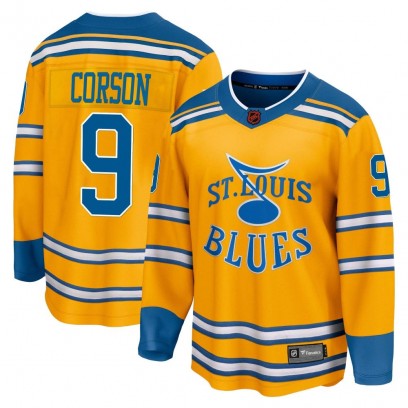 Youth Breakaway St. Louis Blues Shayne Corson Fanatics Branded Special Edition 2.0 Jersey - Yellow