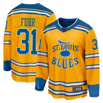 Youth Breakaway St. Louis Blues Grant Fuhr Fanatics Branded Special Edition 2.0 Jersey - Yellow
