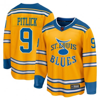 Youth Breakaway St. Louis Blues Tyler Pitlick Fanatics Branded Special Edition 2.0 Jersey - Yellow
