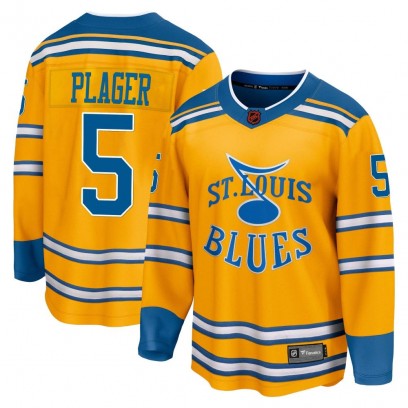 Youth Breakaway St. Louis Blues Bob Plager Fanatics Branded Special Edition 2.0 Jersey - Yellow