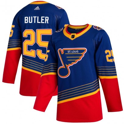 Men's Authentic St. Louis Blues Chris Butler Adidas 2019/20 Jersey - Blue