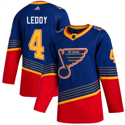 Men's Authentic St. Louis Blues Nick Leddy Adidas 2019/20 Jersey - Blue