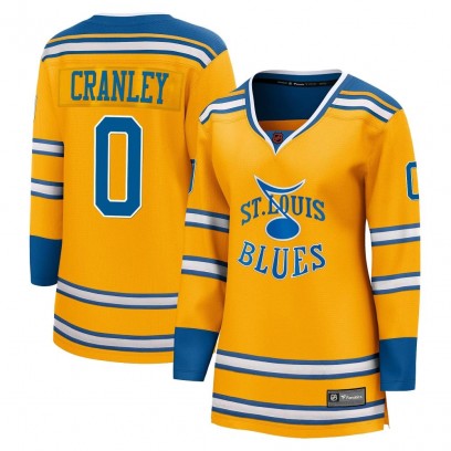 Women's Breakaway St. Louis Blues Will Cranley Fanatics Branded Special Edition 2.0 Jersey - Yellow