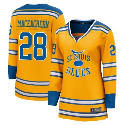 Women's Breakaway St. Louis Blues MacKenzie MacEachern Fanatics Branded Mackenzie MacEachern Special Edition 2.0 Jersey - Yellow
