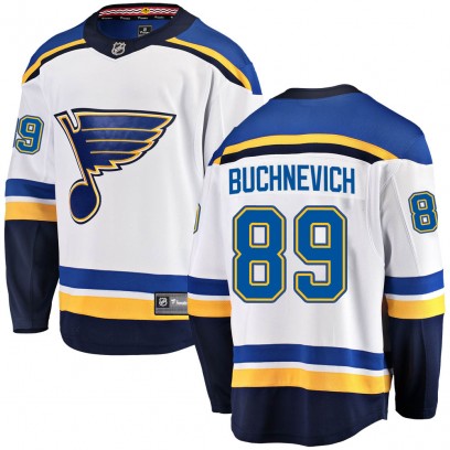 Youth Breakaway St. Louis Blues Pavel Buchnevich Fanatics Branded Away Jersey - White