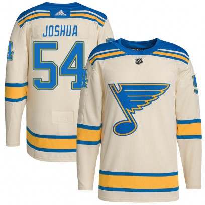 Men's Authentic St. Louis Blues Dakota Joshua Adidas 2022 Winter Classic Player Jersey - Cream
