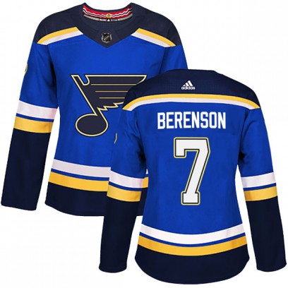 Women's Authentic St. Louis Blues Red Berenson Adidas Home Jersey - Blue