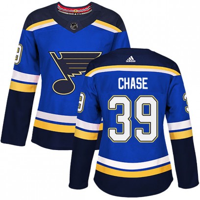 Women's Authentic St. Louis Blues Kelly Chase Adidas Home Jersey - Blue