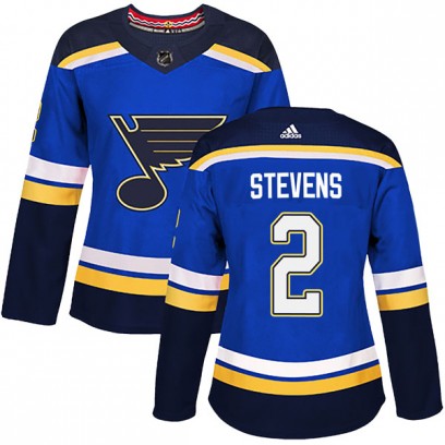 Women's Authentic St. Louis Blues Scott Stevens Adidas Home Jersey - Blue