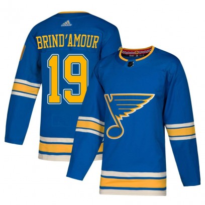 Men's Authentic St. Louis Blues Rod Brind'amour Adidas Rod Brind'Amour Alternate Jersey - Blue