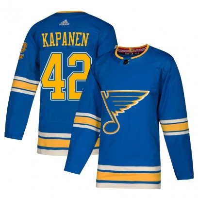 Men's Authentic St. Louis Blues Kasperi Kapanen Adidas Alternate Jersey - Blue