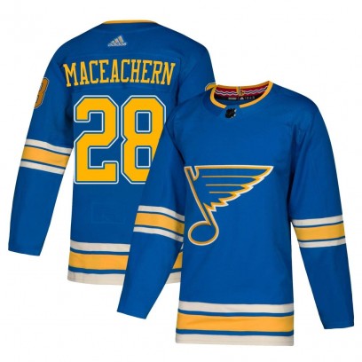 Men's Authentic St. Louis Blues MacKenzie MacEachern Adidas Mackenzie MacEachern Alternate Jersey - Blue