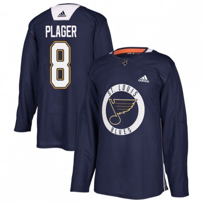 Youth Authentic St. Louis Blues Barclay Plager Adidas Practice Jersey - Blue