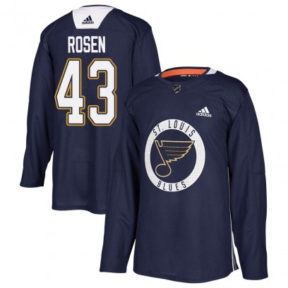 Youth Authentic St. Louis Blues Calle Rosen Adidas Practice Jersey - Blue