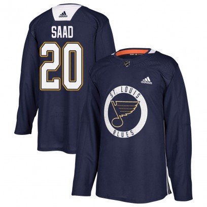 Youth Authentic St. Louis Blues Brandon Saad Adidas Practice Jersey - Blue