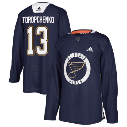 Youth Authentic St. Louis Blues Alexey Toropchenko Adidas Practice Jersey - Blue