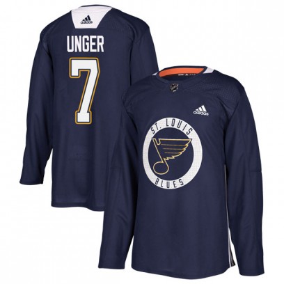 Youth Authentic St. Louis Blues Garry Unger Adidas Practice Jersey - Blue