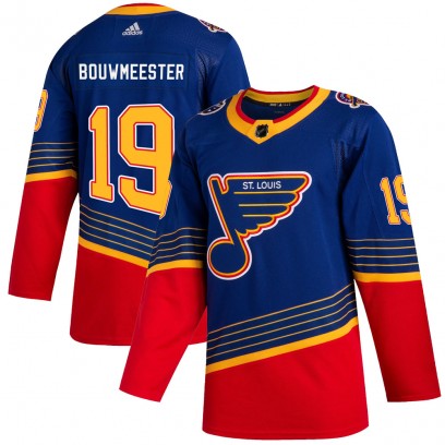 Youth Authentic St. Louis Blues Jay Bouwmeester Adidas 2019/20 Jersey - Blue