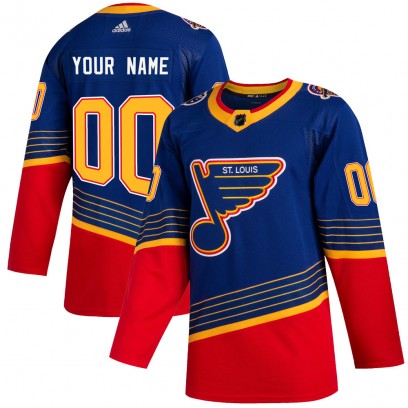 Youth Authentic St. Louis Blues Custom Adidas Custom 2019/20 Jersey - Blue