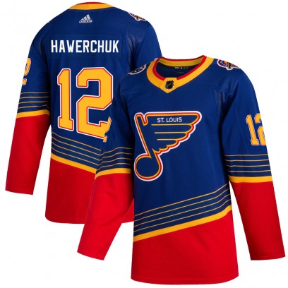 Youth Authentic St. Louis Blues Dale Hawerchuk Adidas 2019/20 Jersey - Blue