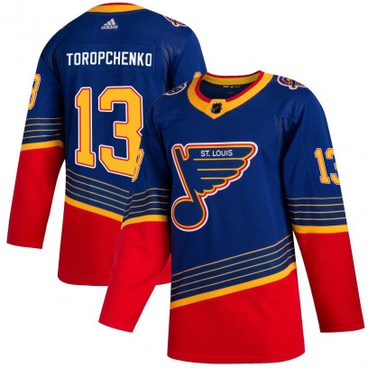 Youth Authentic St. Louis Blues Alexey Toropchenko Adidas 2019/20 Jersey - Blue