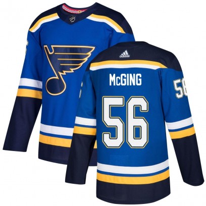 Men's Authentic St. Louis Blues Hugh McGing Adidas Home Jersey - Blue