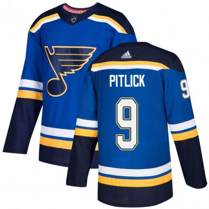 Youth Authentic St. Louis Blues Tyler Pitlick Adidas Home Jersey - Blue
